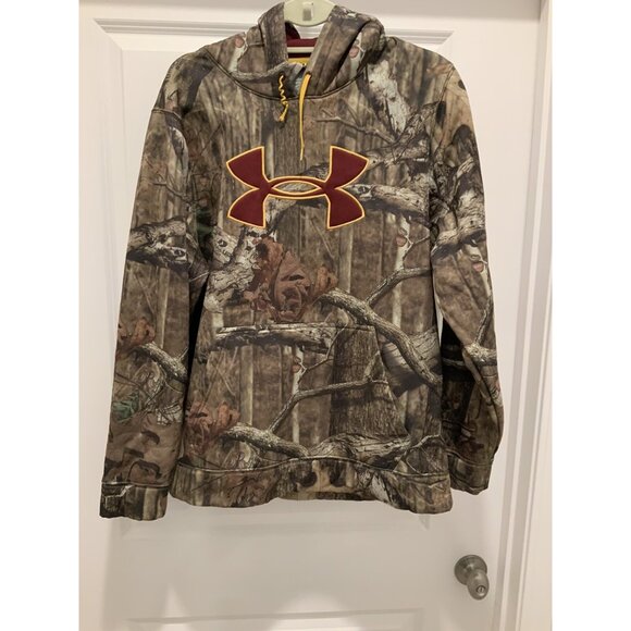 Under Armour Hoodie Men's Medium Break Up Infinity Camouflage Cold Gear - Picture 1 of 7